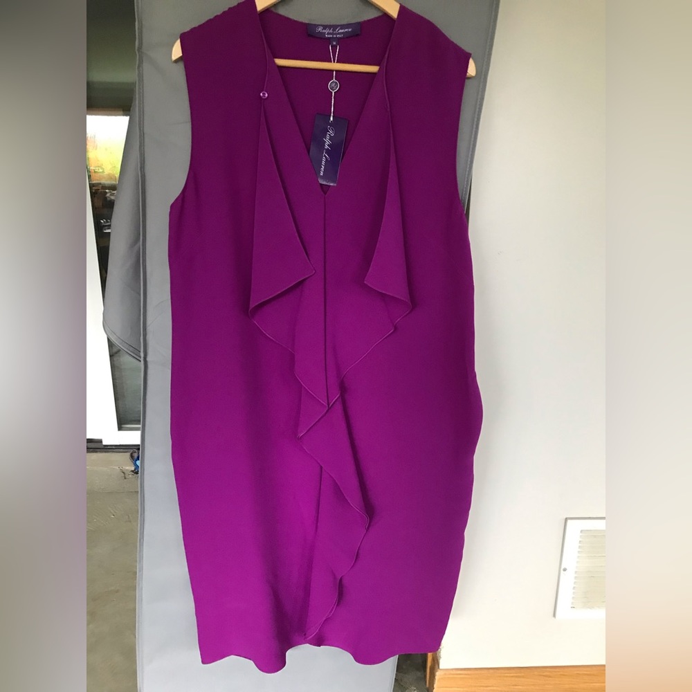Beautiful Ralph Lauren dress! Never worn, excellent condition, Size 14, Purple.